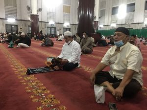Pelaksanaan ibadah i’tikaf sejak malam ke-21 hingga ke-27 Ramadhan 1443 H (khususnya malam ganjil) di Masjid Agung Medan