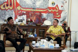 Wakil Gubernur (Wagub) Sumut Musa Rajekshah menerima kunjungan silaturahmi Pelaksana tugas (Plt) Rektor Universitas Islam Negeri Sumatera Utara (UINSU) Prof Abu Rokhmad