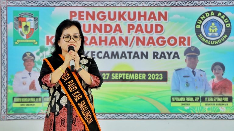 Bunda PAUD Simalungun Hadiri Pengukuhan Bunda PAUD Nagori