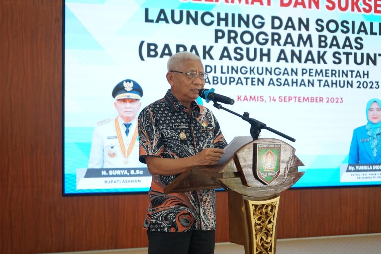 Bupati Asahan Buka Launching dan Sosialisasi Program BAAS