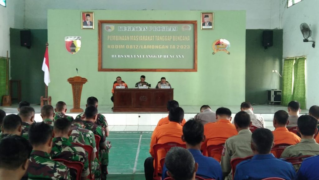 Minimalisir Kerugian Akibat Bencana, Kodim Lamongan Gandeng Tagana