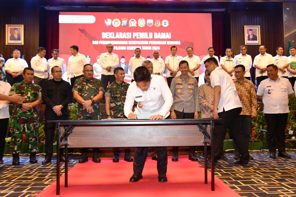 Pemprov Sumut dan KabupatenKota Sepakat Bersama Danai Pilkada Serentak 2024