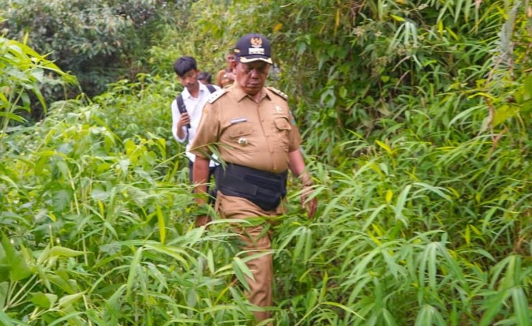 Radiapoh Tinjau Sumber Mata Air di Dolok Masagal