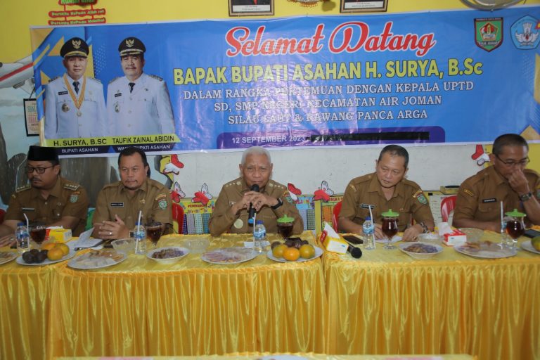 Terapkan Prinsip 3T, Bupati Asahan Ikuti Pertemuan dengan UPTD SD, SMP Negeri 