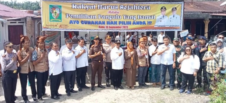 Wakil Bupati Simalungun dan Forkopimda Monitoring Pelaksanaan Pilpanag Serentak Gelombang II