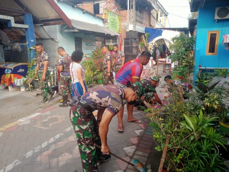 Pendam Brawijaya Gelar Karya Bakti di Karang Pilang