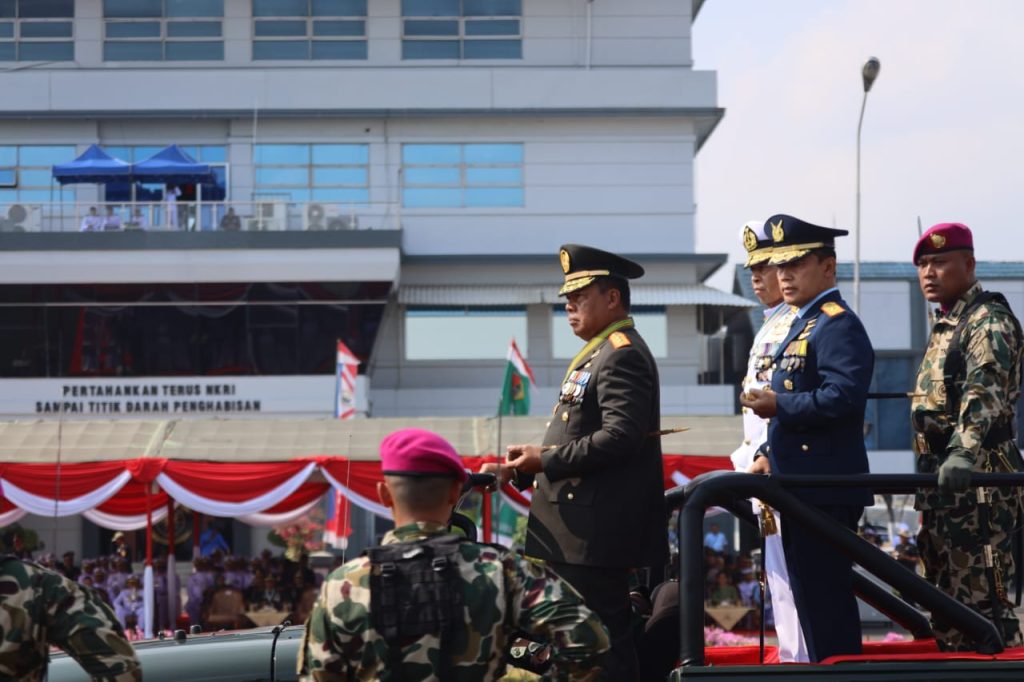 Ribuan Prajurit Ikut Upacara di HUT TNI ke-78