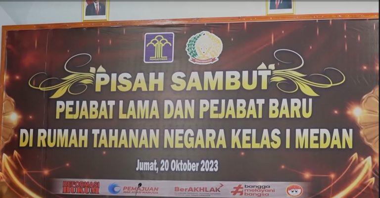 Suasana Haru Warnai Pisah Sambut Pejabat dan Pegawai di Rutan Kelas I Medan