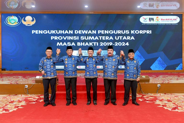 Pengukuhan Pengurus Korpri Sumut 2019-2024