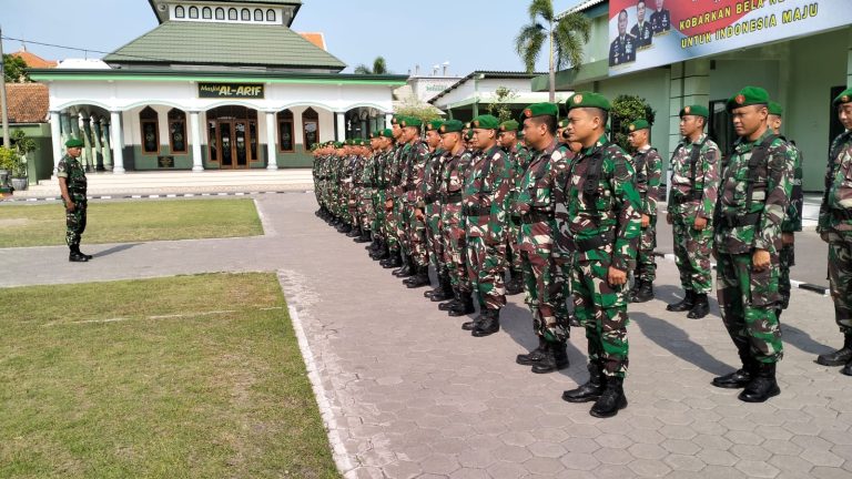 Kodim Lamongan Siagakan Prajurit Menjelang Perayaan Natal