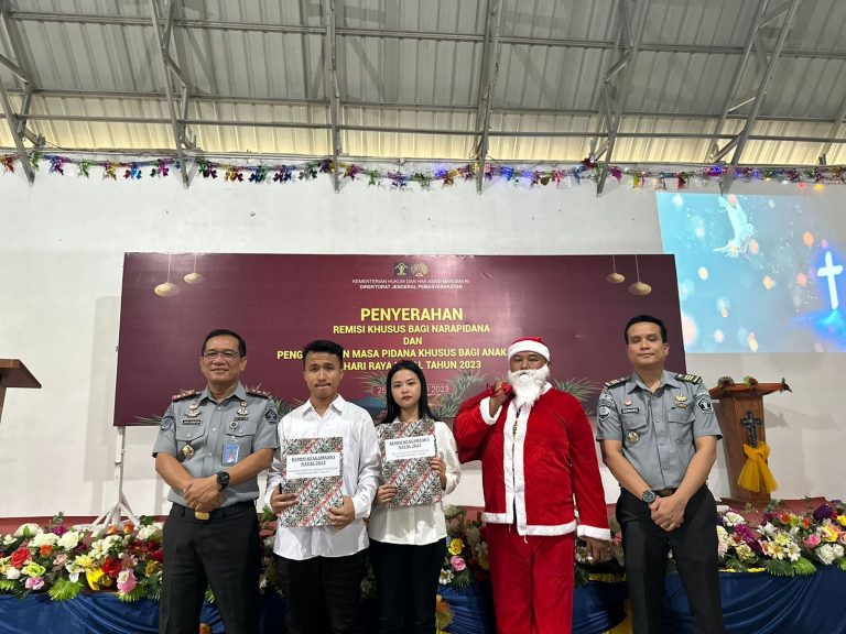 Lapas Siantar Berikan Remisi 301 Narapidana di Moment Natal 2023