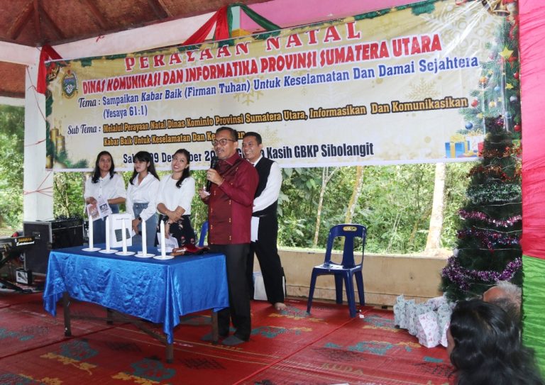 Perayaan Natal Dinas Kominfo Sumut