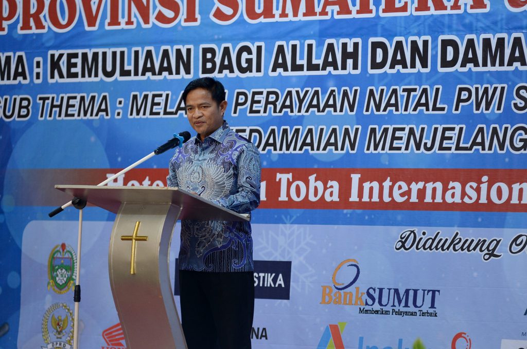 Pj Gubernur Sumut Ajak Wartawan Jadikan Momen Natal Perkuat Peran Pers