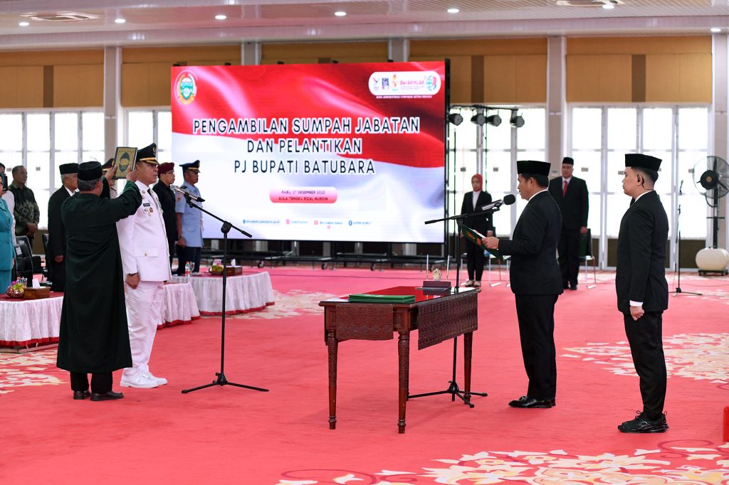 Pj Gubernur Sumut Lantik Pj Bupati Batubara