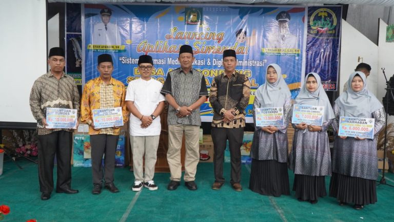 Plt Bupati Langkat Lauching Aplikasi Simendai Miliki Desa Ara Condong