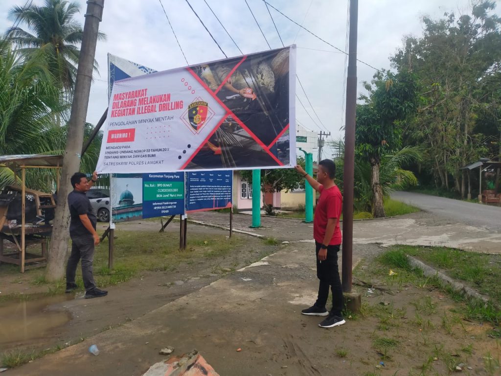 Polres Langkat Polda Sumut Himbau Aktivitas Bahaya Ilegal Drilling 