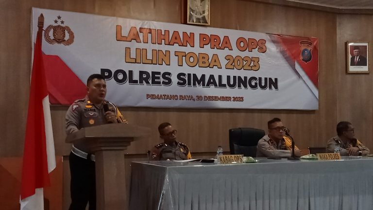 Polres Simalungun Gelar Lat Pra Ops Lilin Toba 2023