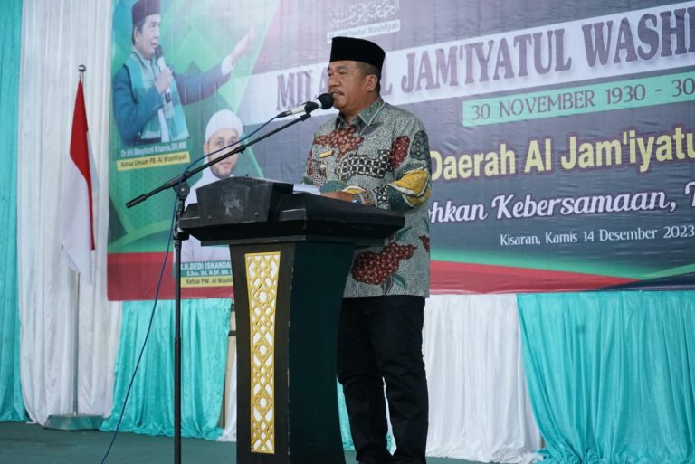 Wabup Asahan Hadiri Resepsi HUT Al Jam'iyatul Washliyah Ke-93