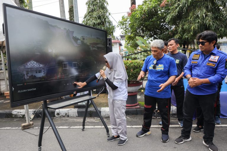 Walkot Susanti Launching Aplikasi Jelajah Siantar saat Car Free Day