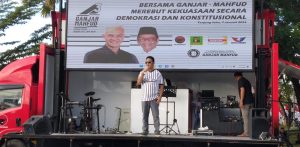 TPD Ganjar-Mahfud Bersama Ratusan Warga Tanjung Selor Gelar Senam Bersama