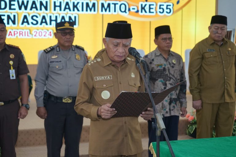 Bupati Lantik Dewan Hakim MTQ ke-55 Tingkat Kabupaten Asahan