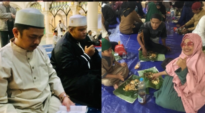 Jamaah Terima Kasih pada BKM dan Donatur Iktikaf Masjid Agung Medan