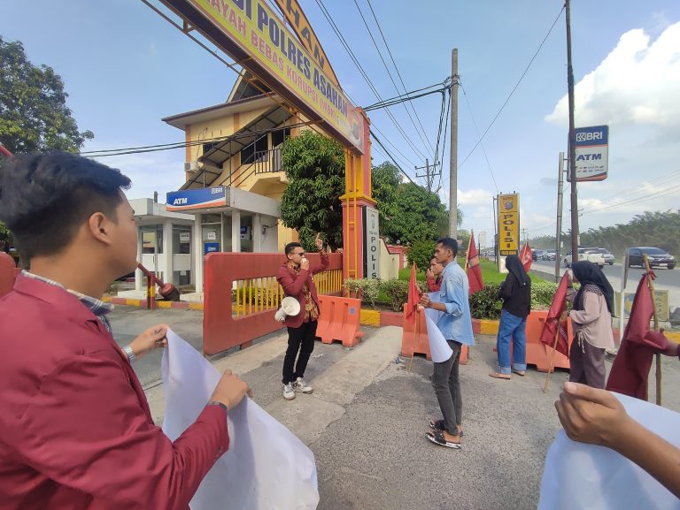 PC IMM Asahan-Tanjung Balai Gelar Aksi Demo di Mapolres