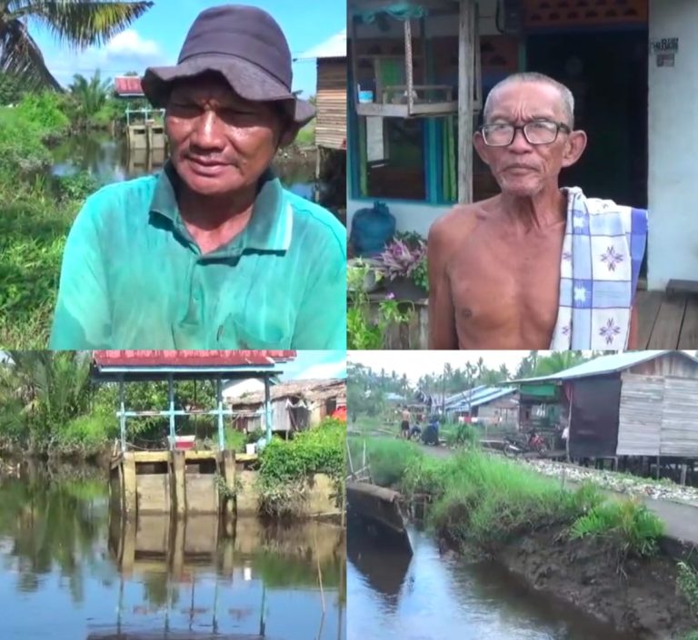 Pintu Air Rusak, 120 KK di Desa Sungai Kakap