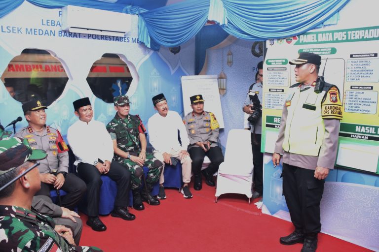 Pj Gubenur dan Forkopimda Sumut Pantau Pos Pengamanan Terpadu