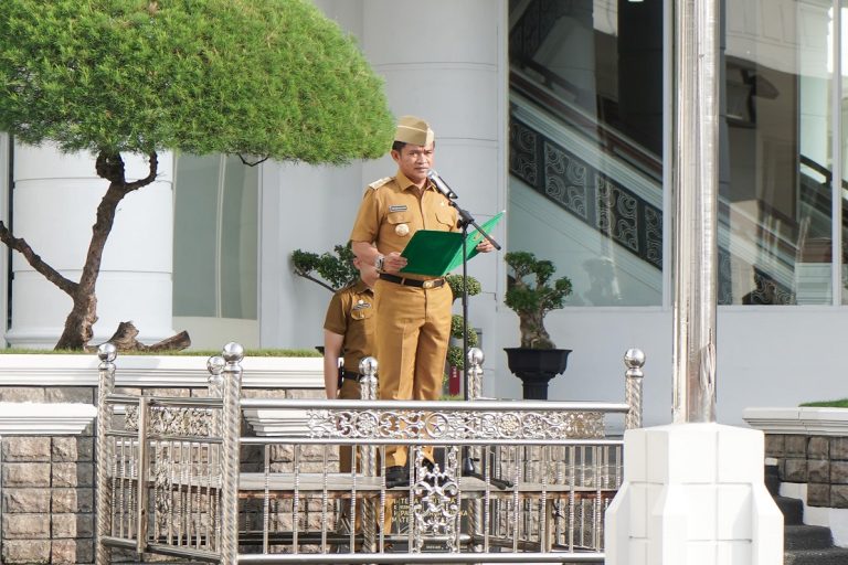 Pj Gubernur Hassanudin Pimpin Apel Perdana Usai Liburan Idulfitri 1445 H