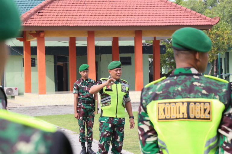 Ratusan Prajurit Kodim Lamongan Disebar