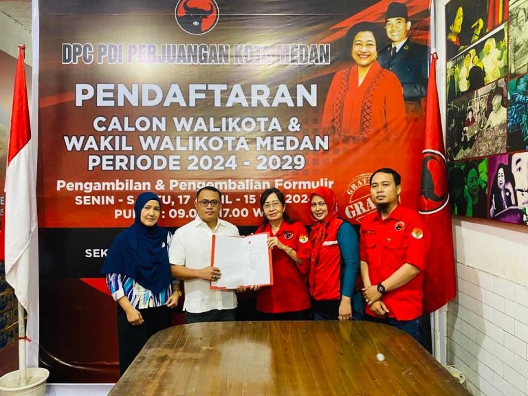 Kader PDIP Daftar Penjaringan Peserta Pilkada Medan