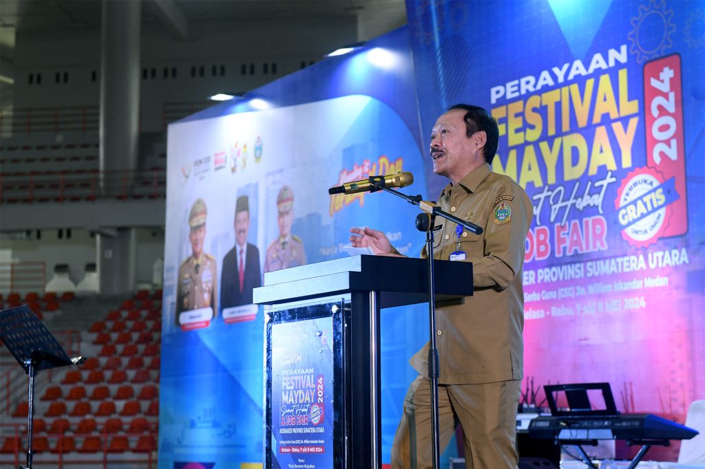 Sekdaprov Buka Job Fair Sumut Hebat