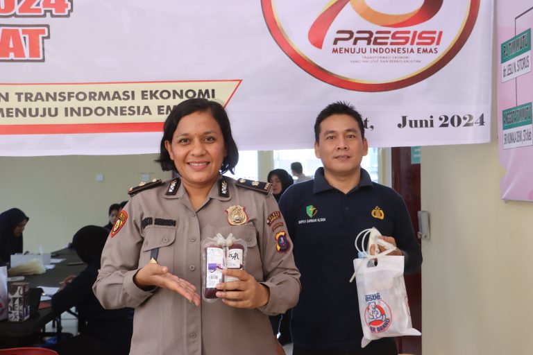 Polres Langkat Gelar Bhakti Sosial Donor Darah