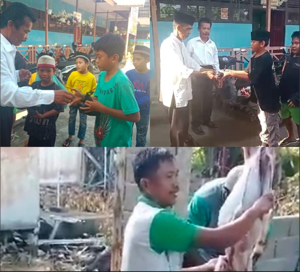 SDN 5 Sungai Kakap Gelar Kurban Perdana, Satu Ekor Kambing