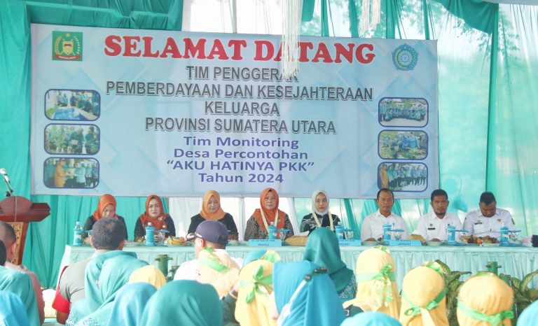 Tim Monitoring PKK Sumut Kunjungi Desa Banyumas Kabupaten Langkat