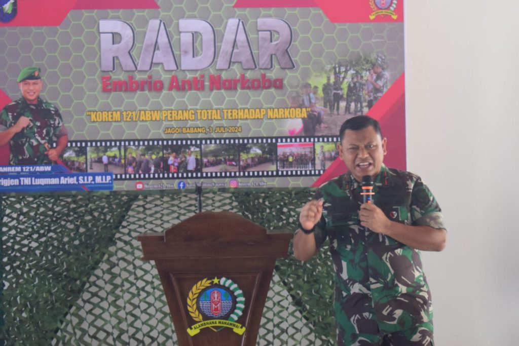 Brigjen TNI Luqman Arief Resmikan Program Radar Embrio Anti Narkoba