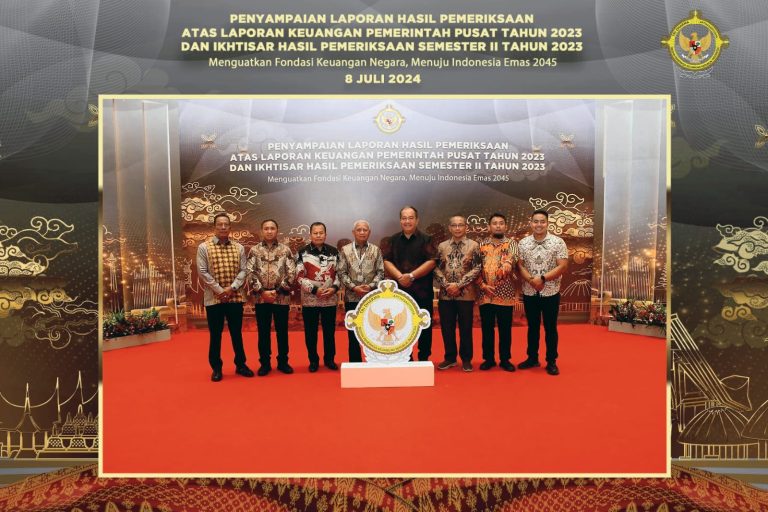 Bupati Asahan Hadiri Penyampaian LHP LKPP dan IHPS II Tahun 2023