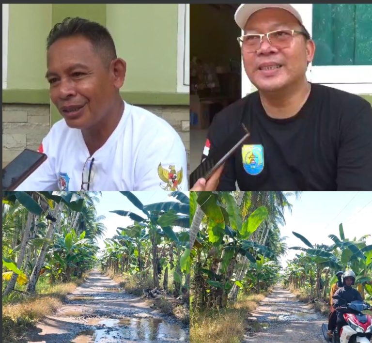 Kondisi Jalan Poros Teluk Pakedai Rusak Parah