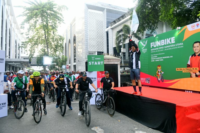 PB PON Bersama DPRD Sumut Gelar Funbike