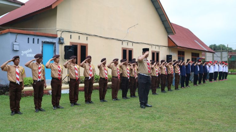 Lapas Siantar Gelar Upacara Pramuka Peringati Hari Pramuka ke-63