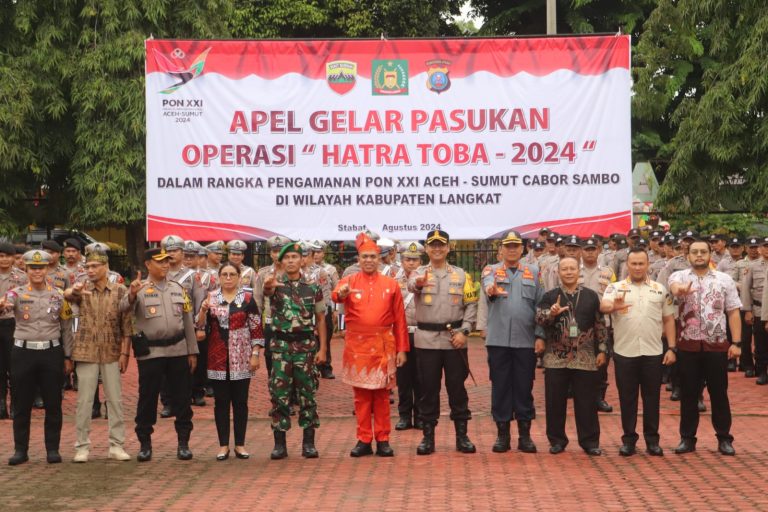 Pj Bupati Langkat Pimpin Apel Gelar Pasukan Operasi Kewilayahan HATRA TOBA 2024