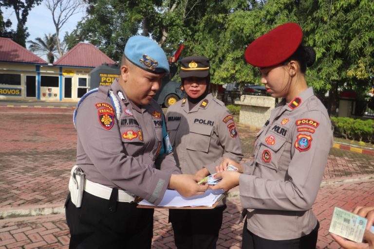 Propam Polres Langkat Laksanakan Gaktiblin Terhadap Personil Polwan