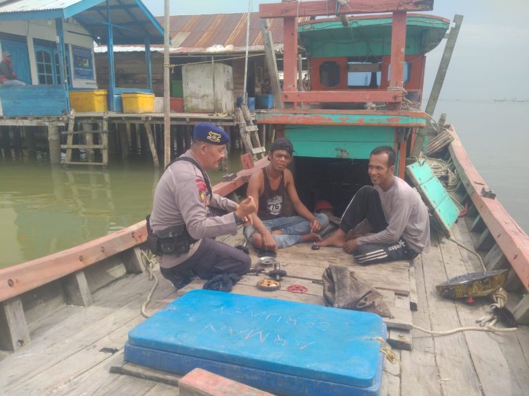 Sat Polairud Polres Langkat Gelar Tatap Muka dan Pengawasan dengan Nelaya