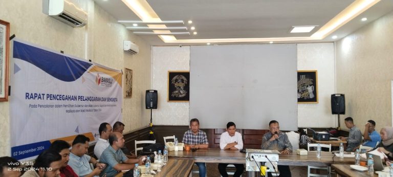 Bawaslu Sumut Gelar Rapat Pencegahan Pelanggaran dan Sengketa pada Pilkada 2024