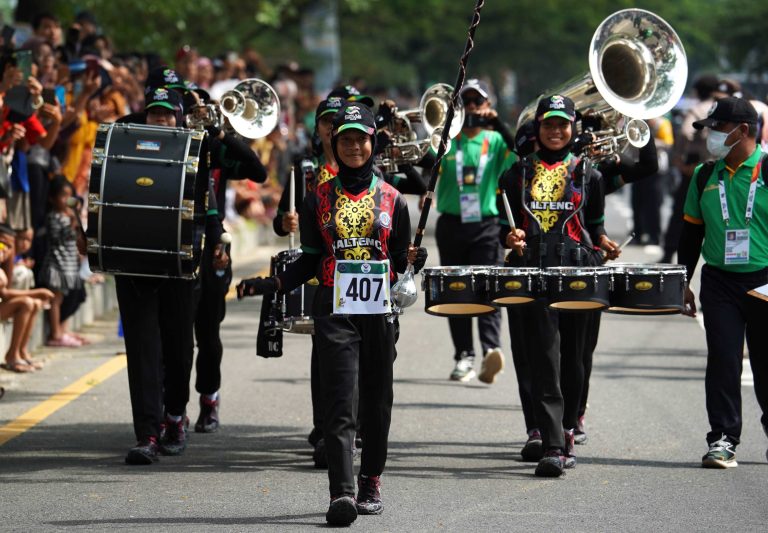 Kontingen Kalimantan Tengah Berhasil Raih Medali Pertama cabor drumband