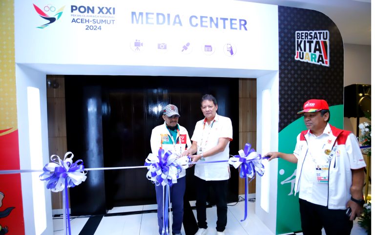 Media Center Utama PON XXI Sumut Diresmikan