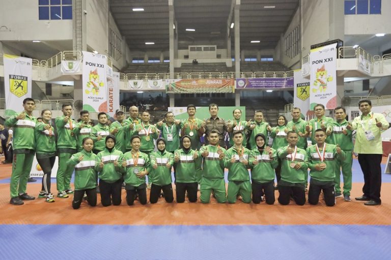 Sumut Posisi Ketiga Cabor Karate PON XXI 2024