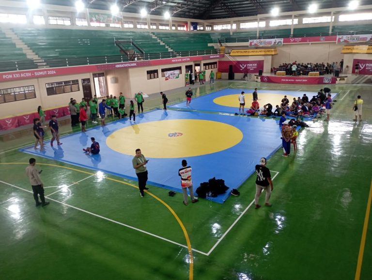 Venue Cabor Sambo PON Aceh-Sumut XXI Aman dan Memenuhi Standa