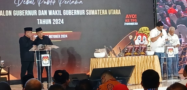 Debat Publik Pertama Bobby vs Edy Digelar KPU Sumut